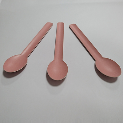 Pink Paper Spoon